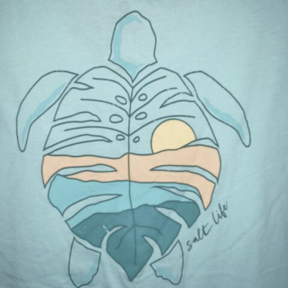 Salt Life Turtle Leaf t-shirt, NEW
